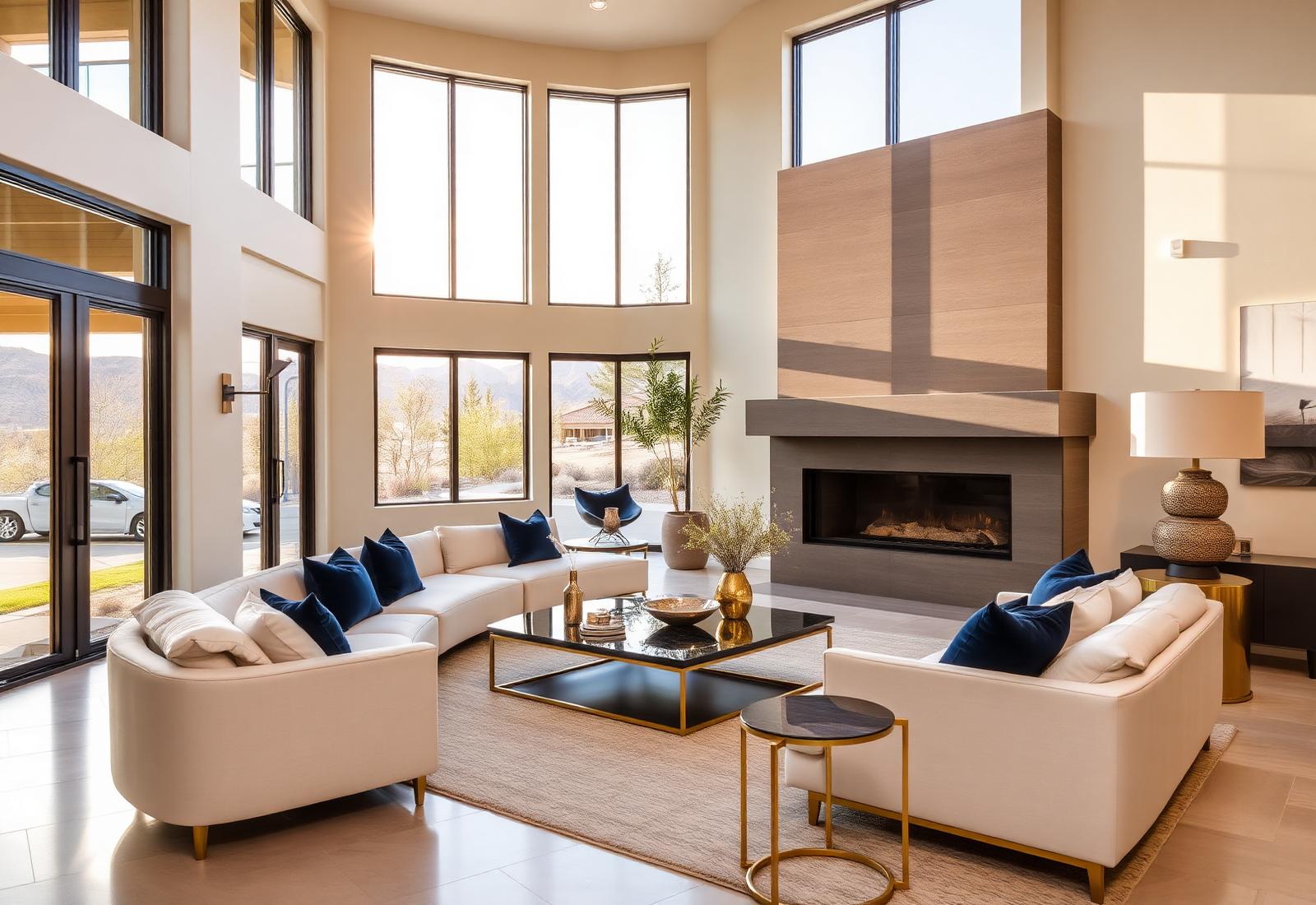 Elegant modern Nevada home interior